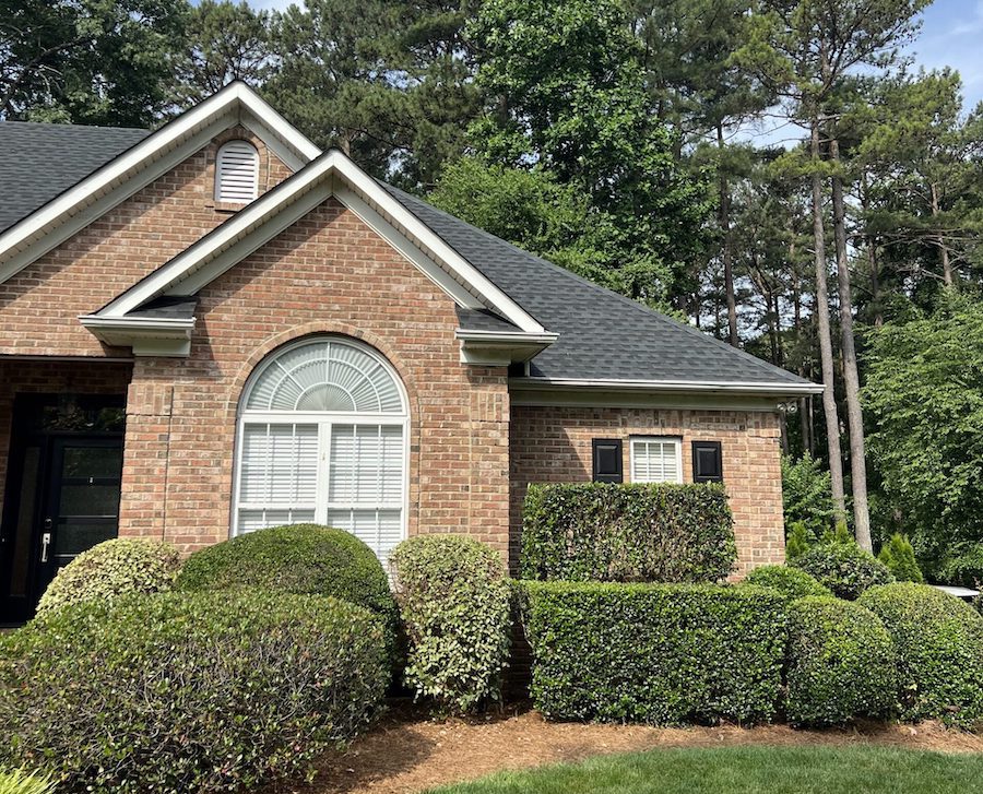 Featured project with new GAF Timberline high definition HDZ Charcoal roof shingles in Mooresville NC